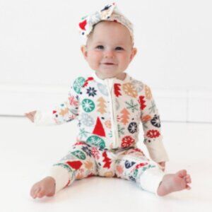 Little Sleepies Holiday Pajamas 6-12 Months NWOT